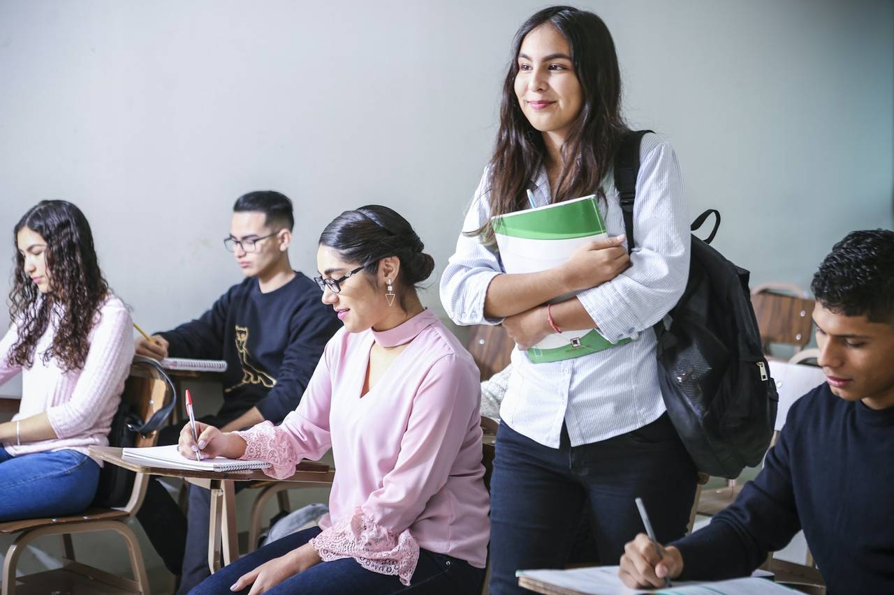 Students in a classroom